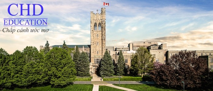 Khuôn viên trường đại học Western Ontario Canada