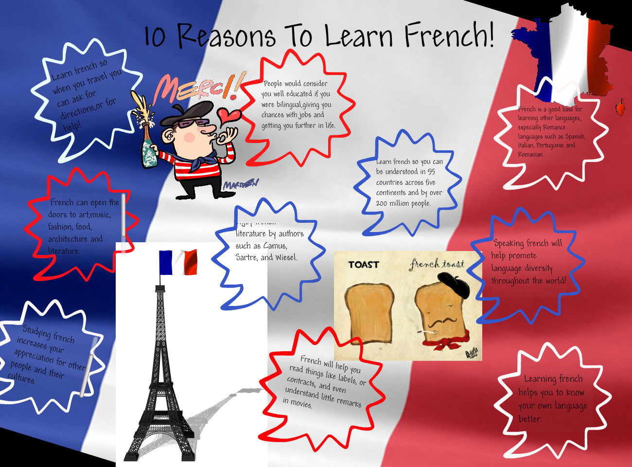 10 lý do thú vị cho việc theo học tiếng Pháp