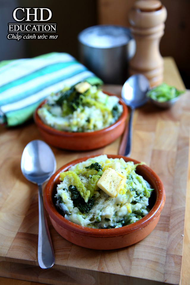 bánh khoai tây Colcannon