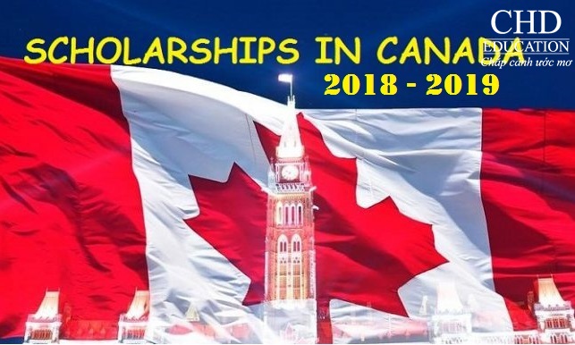 học bổng du học canada năm học 2018-1019