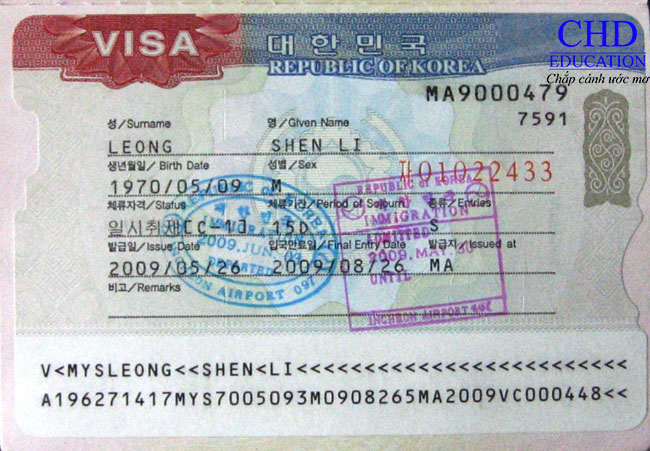 Visa hàn quốc