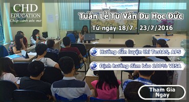 Tuần lễ Tư vấn Du học Đức Tháng 7/2016