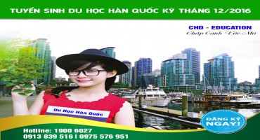 Tuyển sinh Du học Hàn Quốc Khóa học Tháng 3 năm 2017