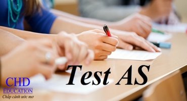 THI THỬ TEST AS TẠI CHD