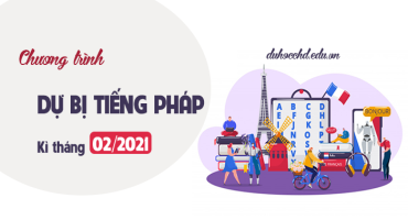 TUYỂN SINH CHƯƠNG TRÌNH DỰ BỊ TIẾNG KỲ MÙA XUÂN NĂM 2021