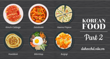 NHỮNG MÓN ĂN KHÔNG THỂ BỎ QUA KHI DU HỌC Ở HÀN QUỐC ( PHẦN 2)