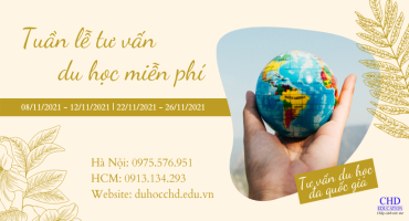 TUẦN LỄ TƯ VẤN DU HỌC MIỄN PHÍ (THÁNG 11/2021)
