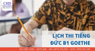 LỊCH THI TIẾNG ĐỨC B1 GOETHE NĂM 2022