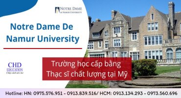 NOTRE DAME DE NAMUR UNIVERSITY - TRƯỜNG HỌC CẤP BẰNG THẠC SỸ CHẤT LƯỢNG TẠI MỸ
