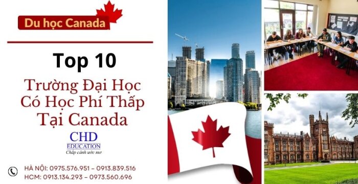 TOP 10 TRƯỜNG ĐẠI HỌC CÓ HỌC PHÍ THẤP TẠI CANADA