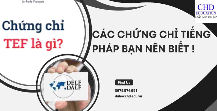 CÁC CHỨNG CHỈ TIẾNG PHÁP BẠN NÊN BIẾT !