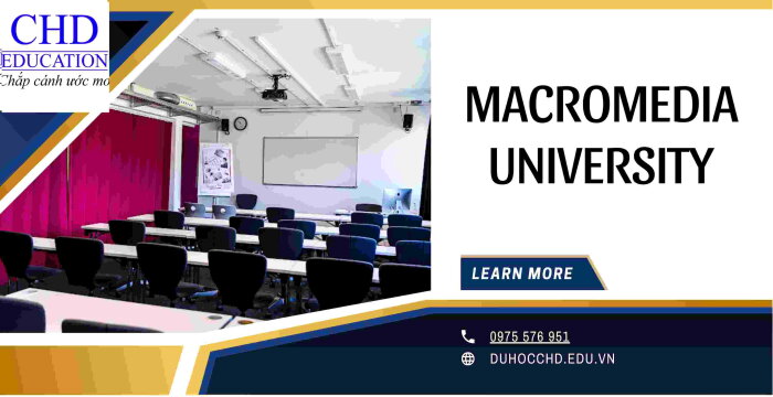 MACROMEDIA UNIVERSITY ĐIỂM DỪNG CHÂN CHO DU HỌC SINH.