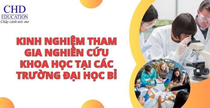 KINH NGHIỆM THAM GIA NGHIÊN CỨU KHOA HỌC TẠI CÁC TRƯỜNG ĐẠI HỌC BỈ