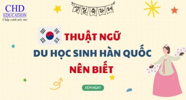 Thuật ngữ khi du học Hàn Quốc: Du học sinh mới cần nắm vững!