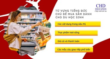 TỪ VỰNG TIẾNG ĐỨC CHO DU HỌC SINH KHI ĐI SIÊU THỊ, MUA SẮM CƠ BẢN