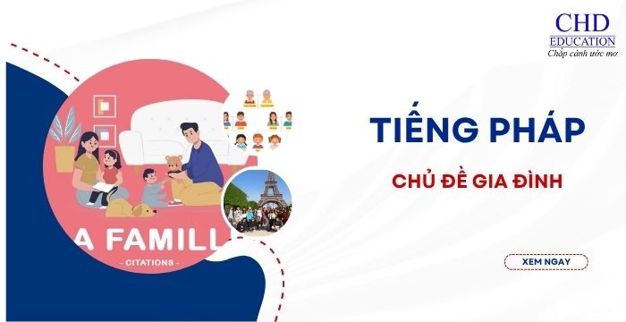 TỪ VỰNG VÀ MẪU CÂU TIẾNG PHÁP CHỦ ĐỀ GIA ĐÌNH: HỌC NHANH, NHỚ LÂU