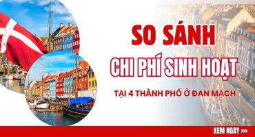 SO SÁNH CHI PHÍ SINH HOẠT DU HỌC TẠI 4 THÀNH PHỐ LỚN Ở ĐAN MẠCH