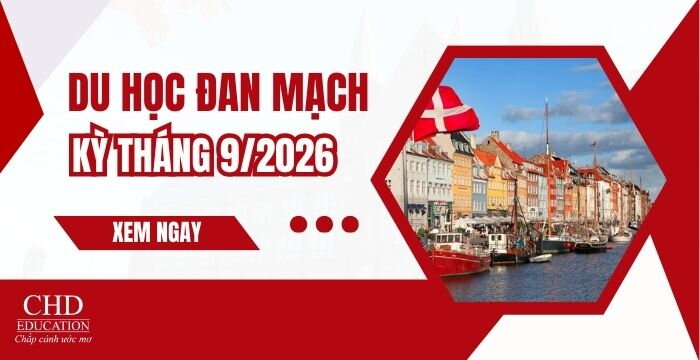 DU HỌC ĐAN MẠCH KỲ THÁNG 9 NĂM 2026