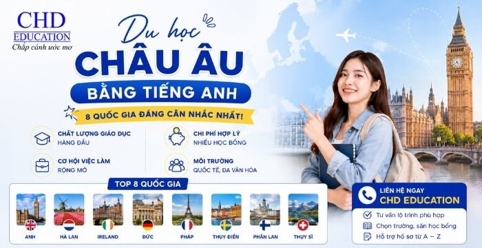 Muốn du học châu Âu bằng tiếng Anh? Đây là 8 quốc gia đáng cân nhắc nhất