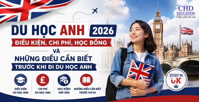 DU HỌC ANH 2026: ĐIỀU KIỆN, CHI PHÍ, HỌC BỔNG VÀ NHỮNG ĐIỀU CẦN BIẾT TRƯỚC KHI ĐI DU HỌC ANH