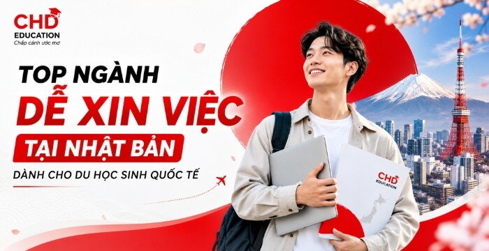 Top ngành dễ xin việc tại Nhật Bản dành cho du học sinh quốc tế