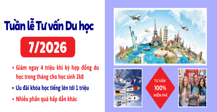 TUẦN LỄ TƯ VẤN DU HỌC THÁNG 7/2026 TẠI CHD - HƯỚNG ĐI “CHƯA BAO GIỜ LỖI MỐT” CHO HỌC SINH, SINH VIÊN VIỆT NAM