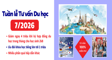 TUẦN LỄ TƯ VẤN DU HỌC THÁNG 7/2026 TẠI CHD - HƯỚNG ĐI “CHƯA BAO GIỜ LỖI MỐT” CHO HỌC SINH, SINH VIÊN VIỆT NAM