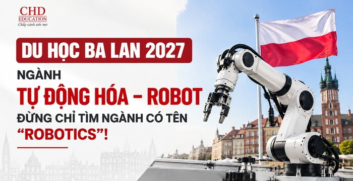 DU HỌC BA LAN 2027 NGÀNH TỰ ĐỘNG HÓA – ROBOT: ĐỪNG CHỈ TÌM NGÀNH CÓ TÊN “ROBOTICS”!