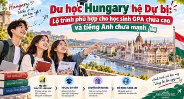 Du học Hungary hệ Dự bị: Lộ trình phù hợp cho học sinh GPA chưa cao và tiếng Anh chưa mạnh
