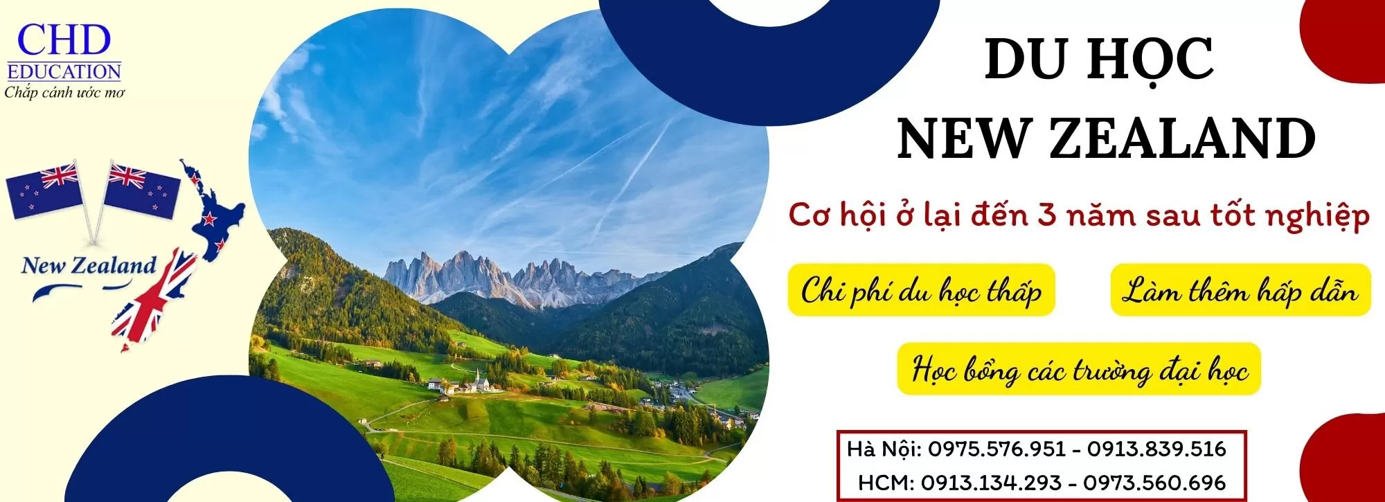 Du học New Zealand cùng CHD