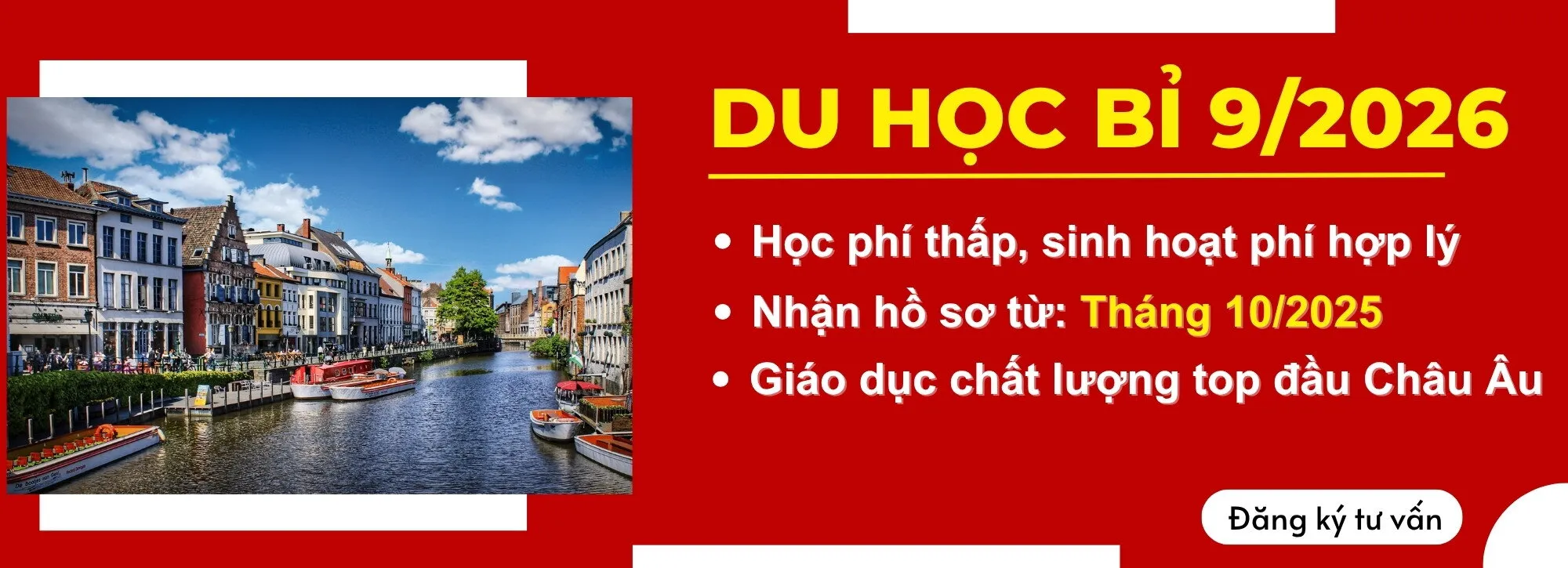 Du học Bỉ 09/2026