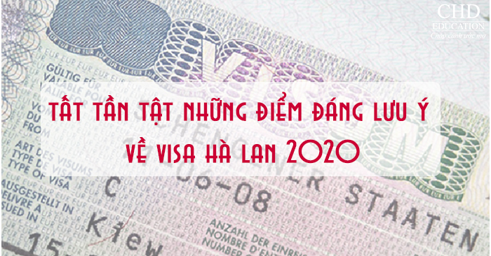 điểm cần lưu ý về visa du học hà lan 2020