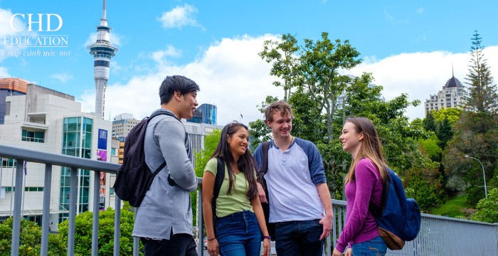 sinh viên tại thành phố auckland