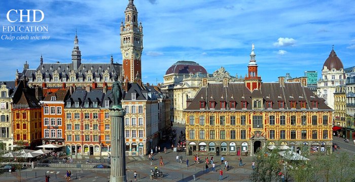 quảng trường La Grand-Place tại lille pháp