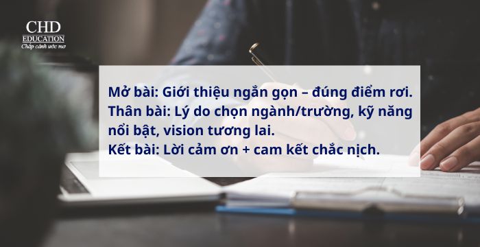 _Cấu trúc thư động lực du học Pháp