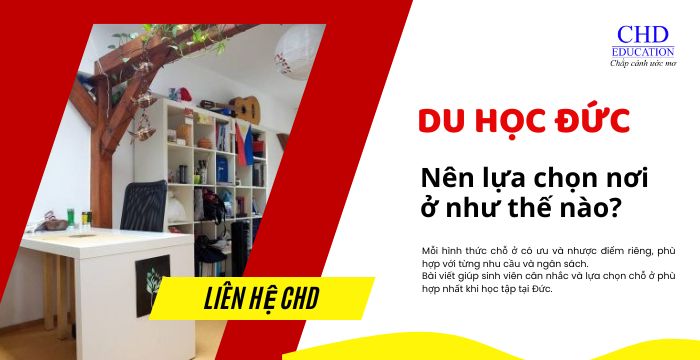 chỗ ở đối với sinh viên du học tại Đức