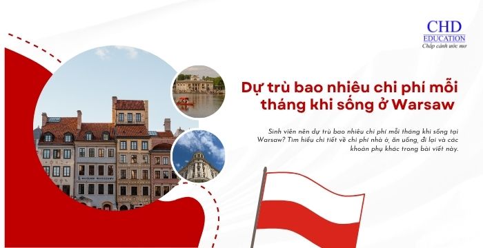 chi phí sống mỗi tháng ở Warsaw