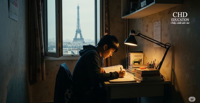 Áp lực học tập và cuộc sống tại Paris có đáng lo