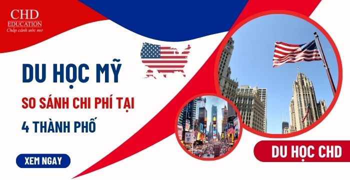 SO SÁNH CHI PHÍ SINH HOẠT DU HỌC TẠI 4 THÀNH PHỐ LỚN Ở MỸ