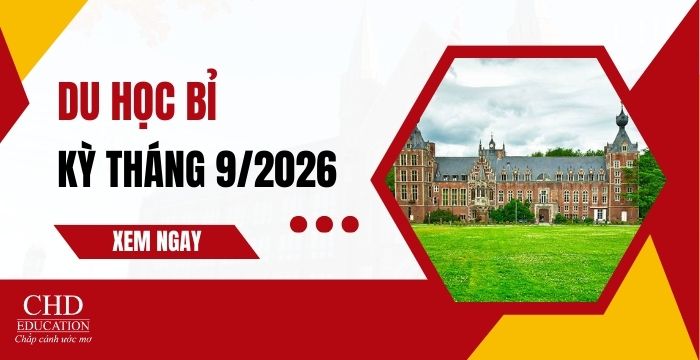 DU HỌC BỈ KỲ THÁNG 9/2026