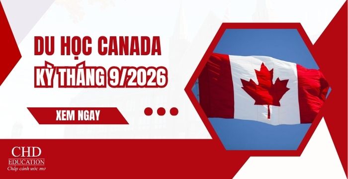 ĐU HỌC CANADA KỲ THÁNG 9 NĂM 2026