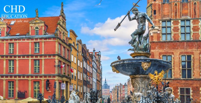 Đài phun nước Neptune tại Gdansk