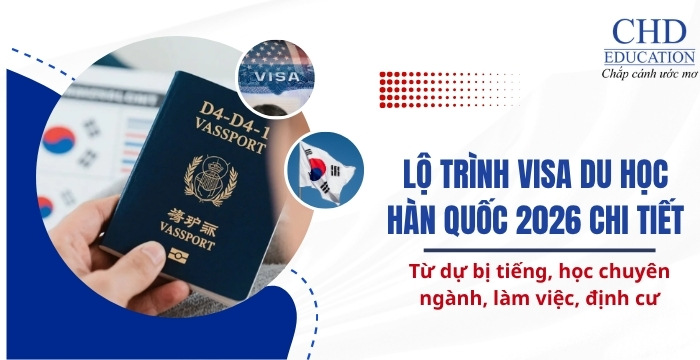 lộ trình visa du học Hàn Quốc chi tiết 2026