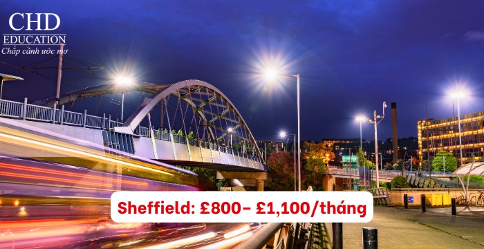 Chi phí sinh hoạt tại Sheffield