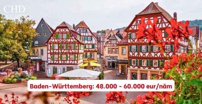 mức lương khởi điểm tại bang Baden Wurttemberg
