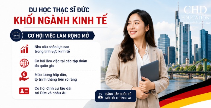 cơ hội việc làm khi học thạc sĩ kinh tế tại Đức