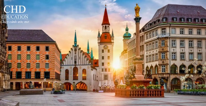 thành phố Munich ở Tây Đức