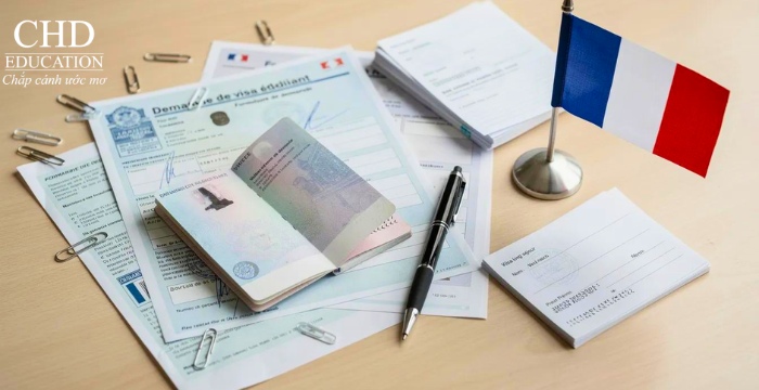 xin visa du học pháp hệ dự bị tiếng