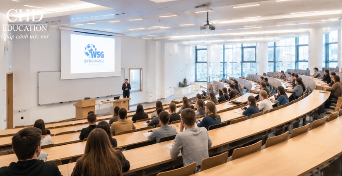 lớp học tại Đại học WSG Ba Lan