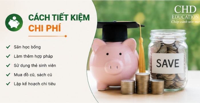 các cách tiết kiệm chi phí du học ireland